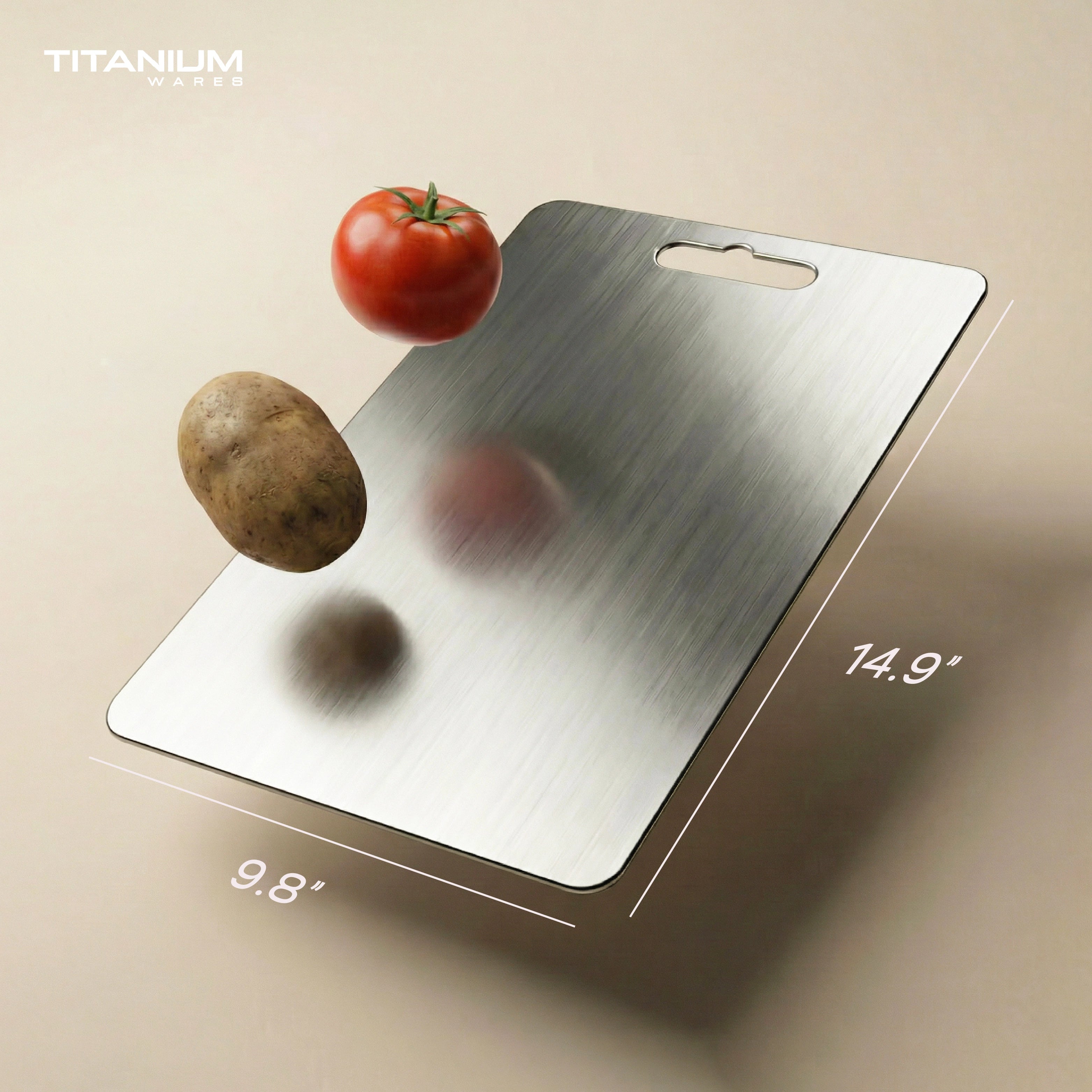Titanium Wares™  100% Pure Titanium Cutting Board