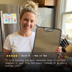 Customer review of the double-sided titanium cutting board