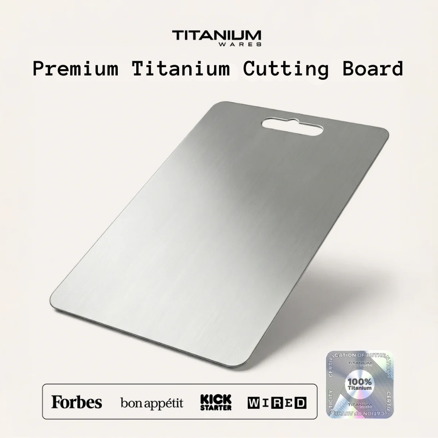 Premium 100% pure titanium cutting board