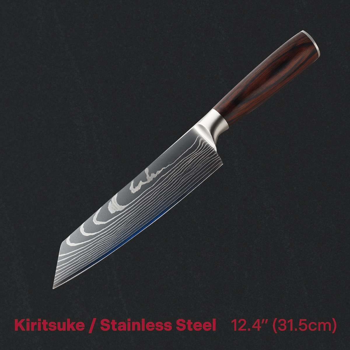 Titanium Wares Japanese Kiritsuke knife, 12.4 inches