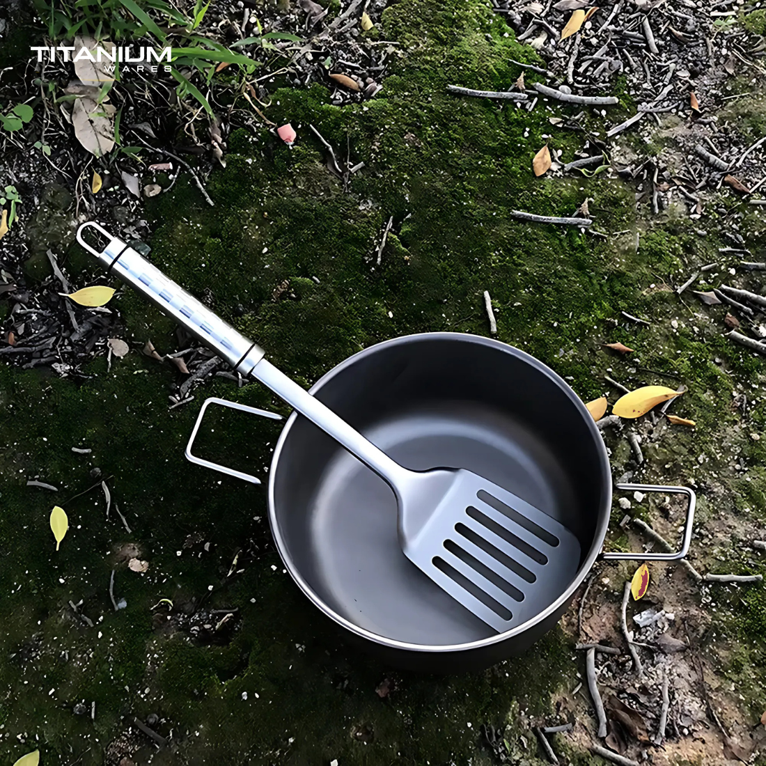 Titanium Wares titanium slotted spatula