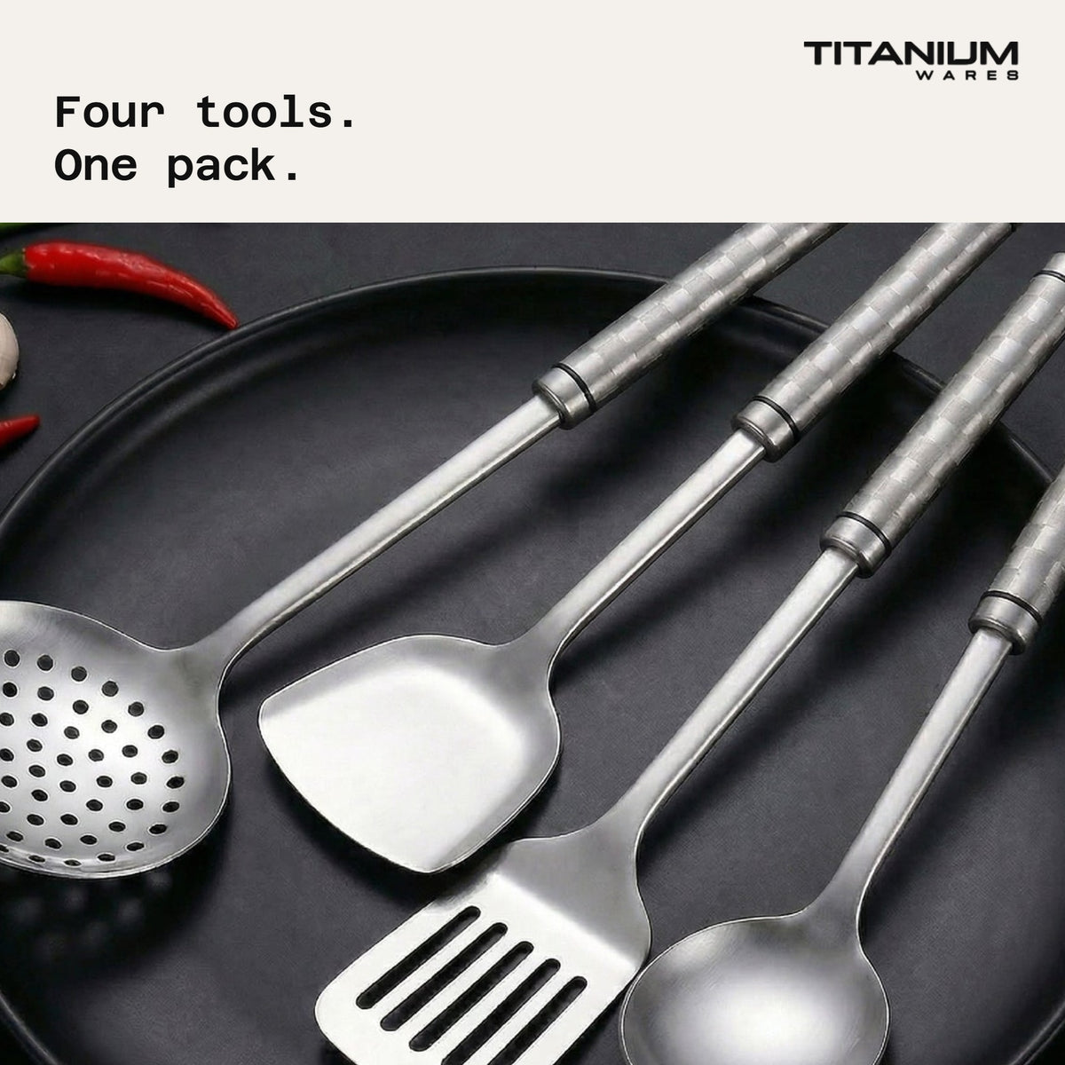 Titanium Wares pure titanium kitchen utensils