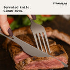 Titanium Wares pure titanium cutlery set