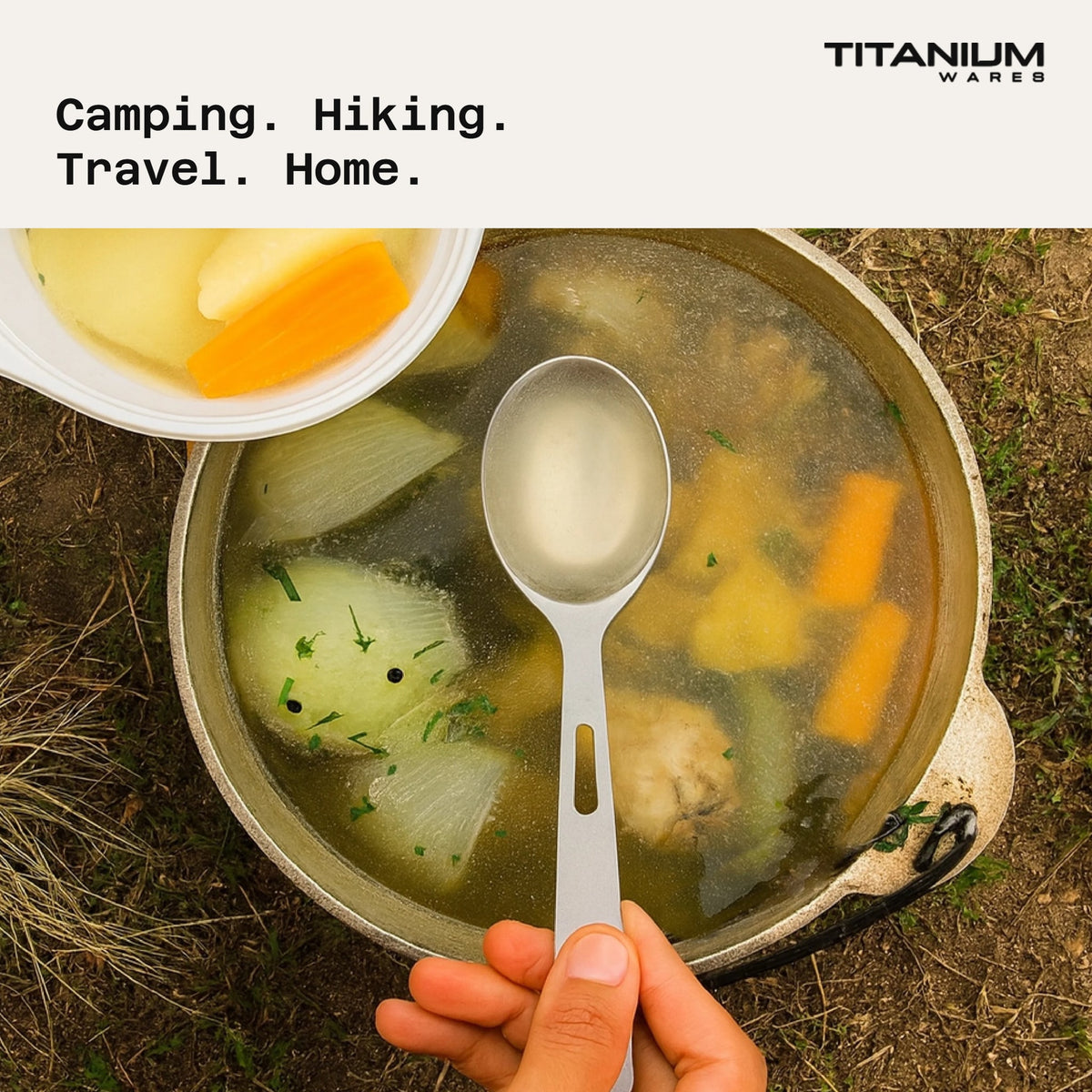 Titanium Wares pure titanium cutlery set